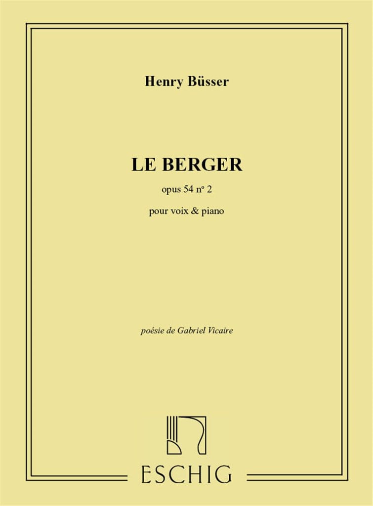 Berger Op 54 N 2 Cht-Pno (Gabriel Vicaire